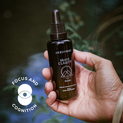 Brave Clarity Mushroom Tincture Bottle 50ml