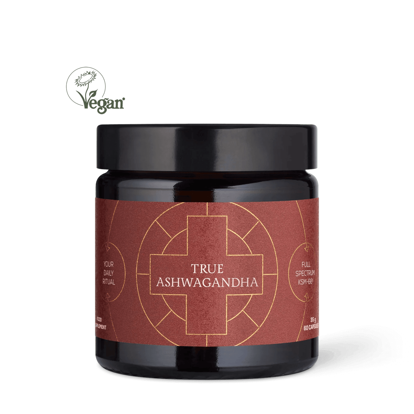 True Ashwagandha Capsule Jar 60CC